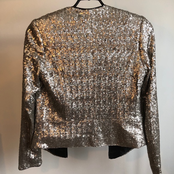 Silver sequin party jacket - Picture 9 of 9